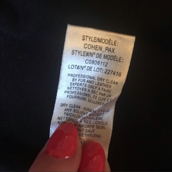 Theory Cohen Pax Navy & Black Leather Blazer - Picture 6 of 7